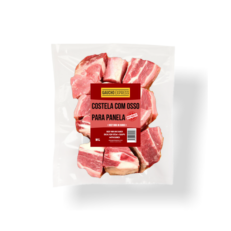 Beef Ribs, Cubes, 1kg